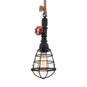 Подвесной светильник Näve Regia, нержавеющая сталь - 1 пламя - черный