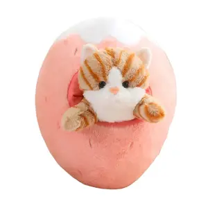 Плюшевая кукла Cute Fruit Cat, высота 20см/30см Bitter purchase, коричневый