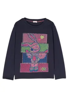 Футболка с графичным принтом Billieblush, синий