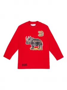 Футболка с графичным принтом Myar, красный