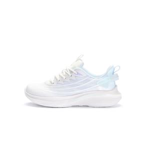 Амортизирующие, нескользящие, износостойкие, дышащие и легкие низкие кроссовки для бега женские FOREVER 21, белый светло-голубой
