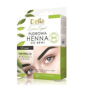 Порошковая хна для бровей 1.0 Черная, 4 г Delia Cosmetics, Eyebrow Expert