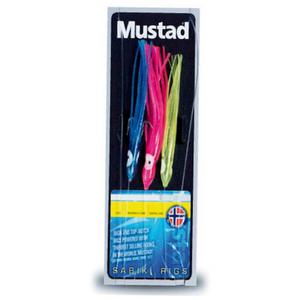 Оснастки Mustad Squid 3 Hooks, синий