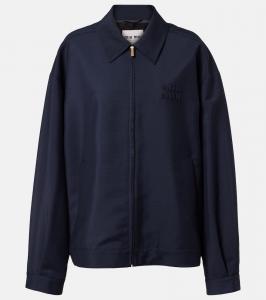 Блузон из мохера и шерсти Miu Miu, Blue