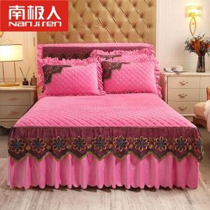 Antarctic Комплект фланелевого постельного белья из 4 предметов (простыня на резинке 150 см, пододеяльник, наволочки), цвет Pink