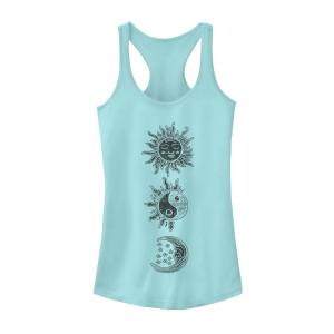 Танк с галактическим графическим изображением Sun Moon для юниоров, гравюра на дереве