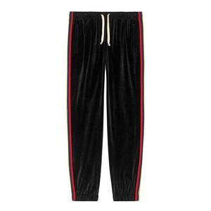 Брюки chenille jogging pant with patch 'black' Gucci, черный