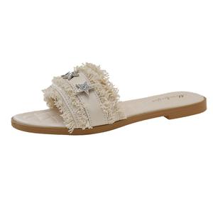 TAFN Тапочки-слайды женские, устойчивые к истиранию, бежевые