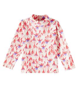 Топ цвета фуксии из хлопковой смеси Mini Rodini, красный