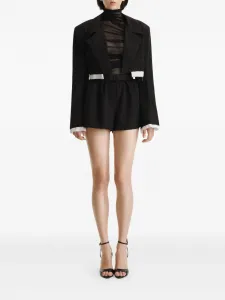 Костюм с укороченным жакетом и шортами 2310 STUDIO, черный