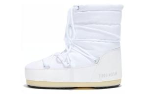 Стеганые ботильоны с логотипом Moon Boot, белый