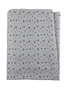 Детское одеяло муслиновое DINO Rexi серо-голубого цвета Sterntaler