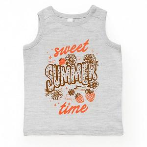Детский топ Sweet summer time strawberry The Juniper Shop, Heather Grey