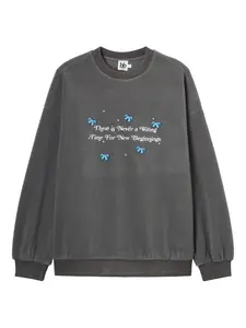 Свитер с аппликацией B+Ab, серый