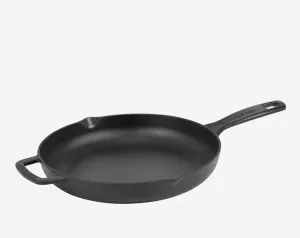 Сковорода Combekk, 26 см, черная - высококачественная чугунная конструкция, равномерное распределение тепла, подходит для индукционных плит. COMBEKK