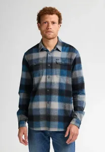 Рубашка каспер в клетку Petrol Industries, Indie Blue