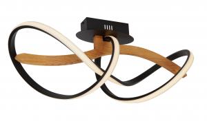 Waldwelt Потолочный светодиодный светильник, с регулировкой яркости, черный