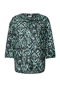 Блузка-Рубашка с разрезом на шее и рукавом 3/4 Cecil, хаки