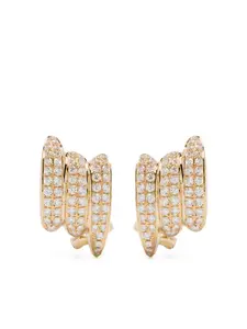 Маленькие серьги Clair из желтого золота с бриллиантами Anita Ko, золотой