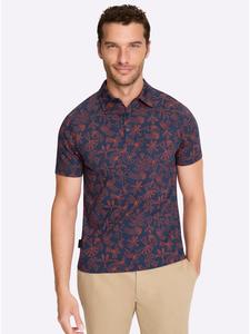 WITT WEIDEN Рубашка с короткими рукавами темно-синего цвета с принтом