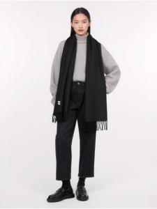 Style Republic Кашемировый шарф, сотканный из черного материала