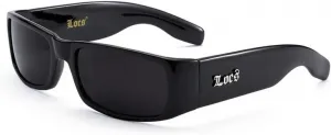 Солнцезащитные очки LOCS Dark, черные, стильные, стандартные линзы, новые, артикул 0106 MODA, Black