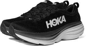 Мужские беговые кроссовки HOKA Bondi 8 для шоссейного бега, белый/черный