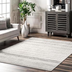Ковер nuLOOM, 153 x 153 см, Nova Bohemian Striped, Grey
