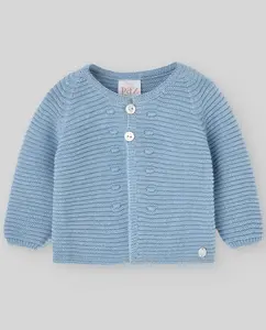 Детская кашемировая куртка коллекции Esencial Paz Rodríguez, светло-голубой