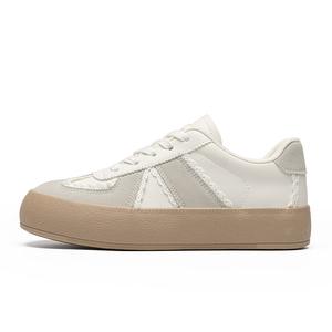 ZHR Износостойкие, легкие и дышащие низкие кроссовки для скейтбординга бежево-серого цвета