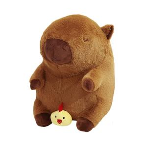 Капибара, Snotty, Pullable, милая необычная креативная кукла плюшевая кукла высота 25см/35см/45см Handsome, коричневый