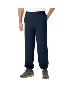 Брюки спортивные Big & Tall с манжетами на резинке из флиса KingSize, синий