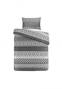 Чёрный комплект постельного белья Stereo с наволочкой Kayoom