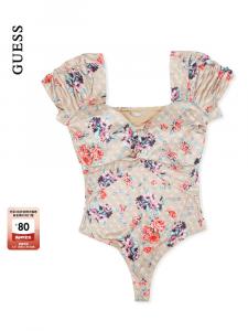 Комбинезон женский Guess обтягивающий, бежевый