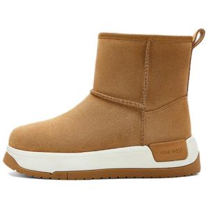 NINE WEST Женские короткие зимние сапожки желтые с меховой подкладкой, цвет Yellow (Fur-Lined)