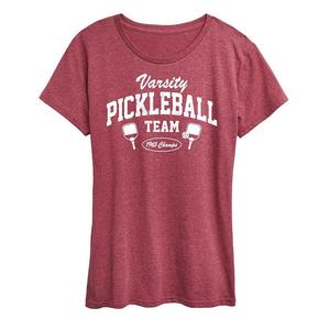 Футболка Plus с рисунком Pickleball Varsity, цвет Heather Dark Red