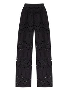 Вышитые брюки широкого кроя Gestuz, черный