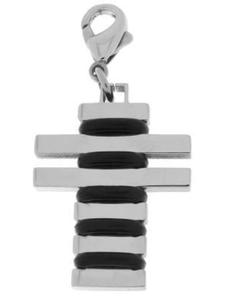 Adeliás Кулон унисекс - крест из нержавеющей стали серебристого цвета