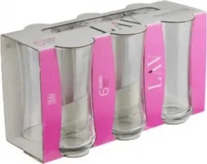 Набор стаканов для безалкогольных напитков LAV Duru - 6 предметов, 190 мл, классика и практичность Lav