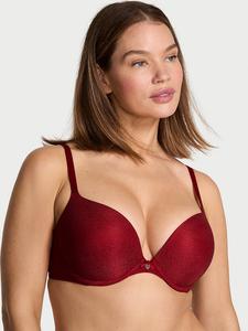 Бюстгальтер пуш-ап с блестками Body By Victoria, shimmer red lacquer