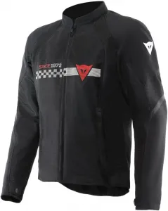 Мужская летняя мотоциклетная куртка Dainese Herosphere Air Tex, Black/White Stripes/Red