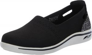 Женские лоферы Skechers без шнурков, черный