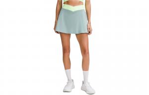 Теннисная юбка женская Lululemon, зеленый/белый