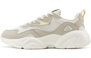 Повседневные низкие кроссовки PEAK для мужчин, бежево-серые, с амортизацией, увеличивающие рост, износостойкие, дышащие, противоскользящие