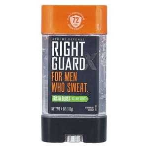 Right Guard, Xtreme Defense, антиперспирант / дезодорант, Fresh Blast, 113 г (4 унции)