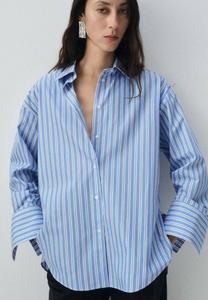 Блуза Mango Button-down blouse, Light Blue/Light Blue