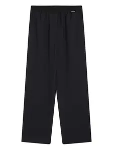 Брюки с нашивкой-логотипом MIU MIU, синий