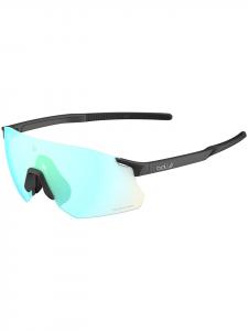 Bollé Спортивные очки ICARUS в матовом черном цвете с фотохромными линзами фантомного зеленого цвета