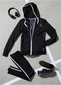 Толстовка стрейч с хлопком Bpc Bonprix Collection, черный