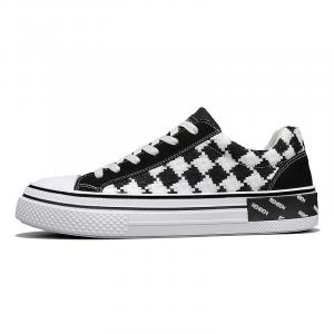 RENBEN Нескользящие и износостойкие дышащие низкие парусиновые туфли унисекс, черные